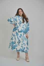 LIORA DRESS (AZURE BLOOM)