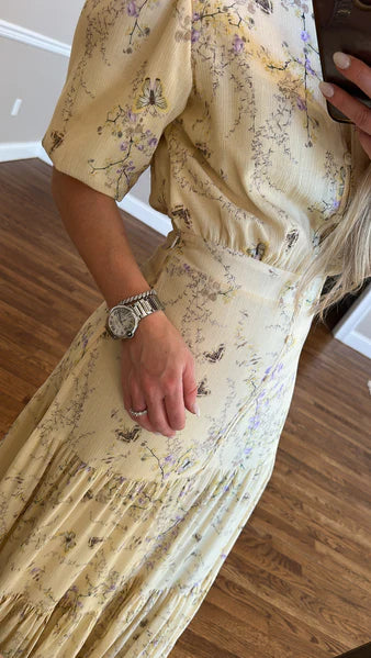 Third Tiered Dress-Print