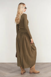 Savoy Dress in Bay Leaf