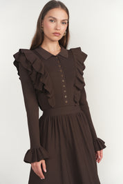 Vienne Dress in Fudge