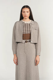 Seine Jacket in Greige Marl