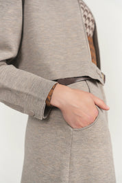 Seine Skirt in Greige Marl