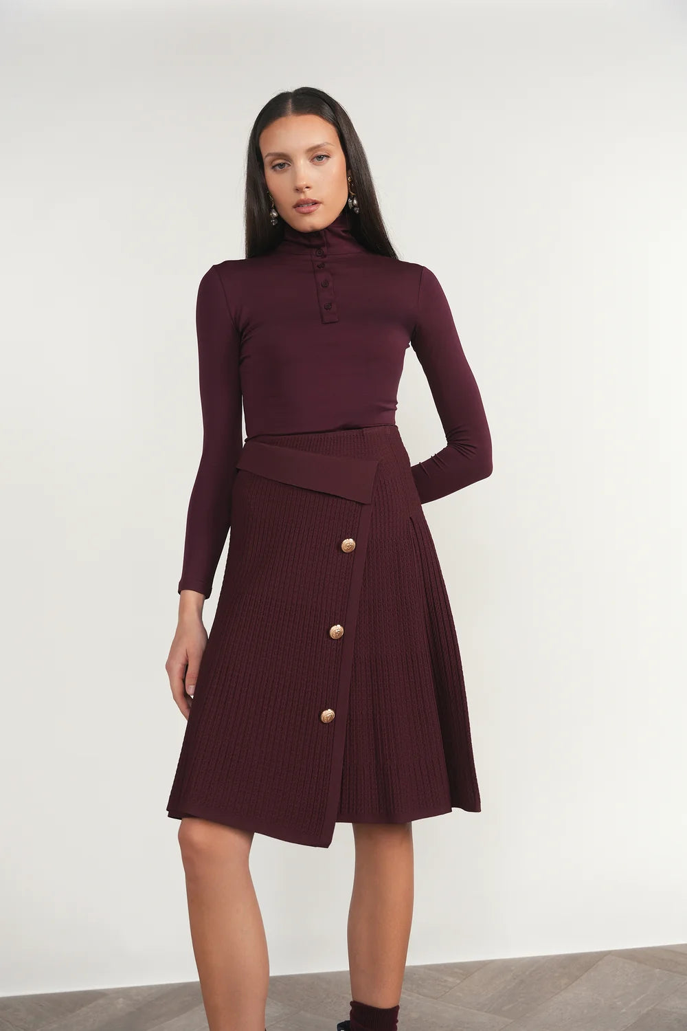 Greta Top in Antique Berry