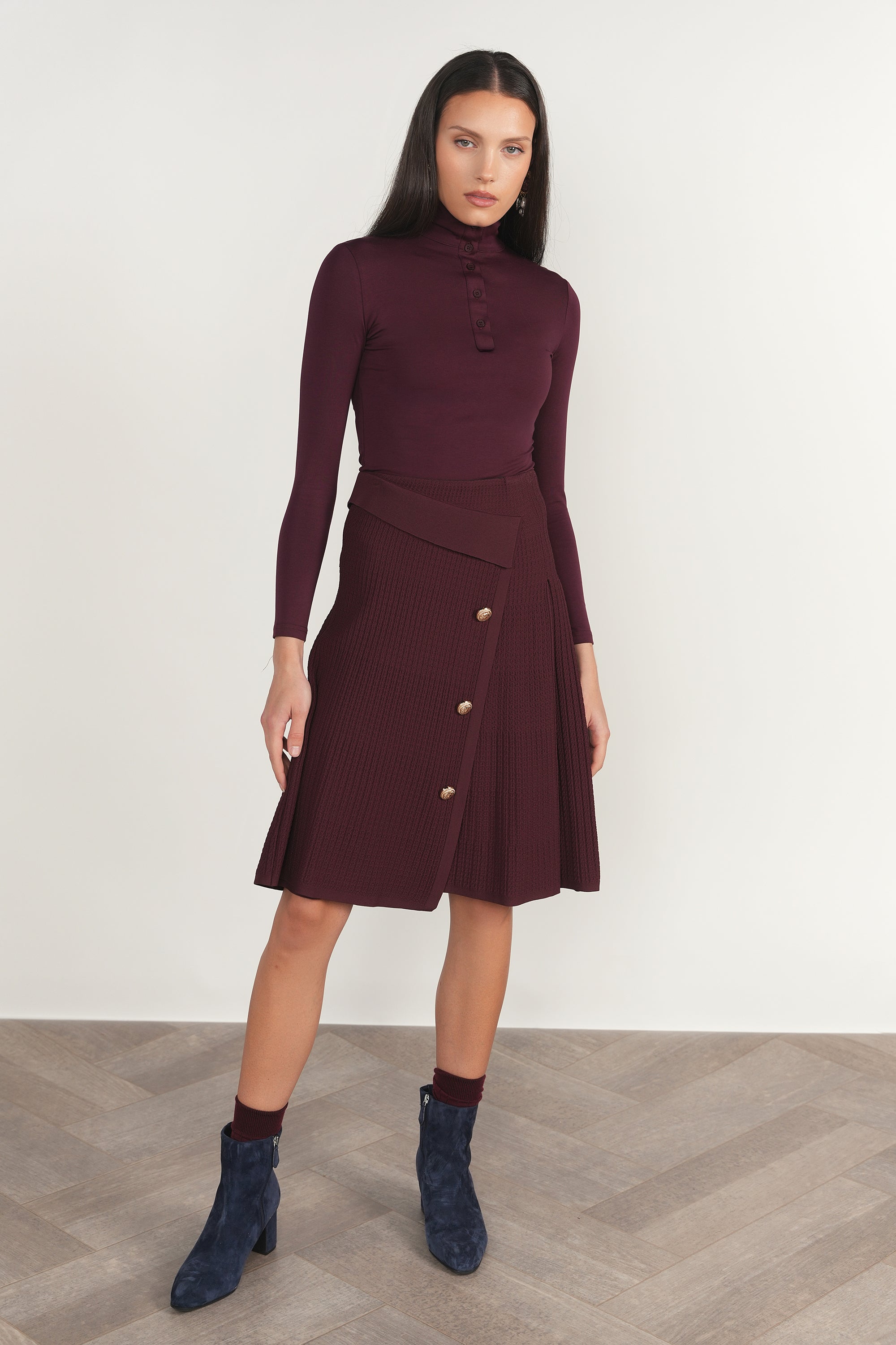 Adour Skirt in Antique Berry