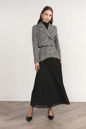Kura Blazer in Black Plaid