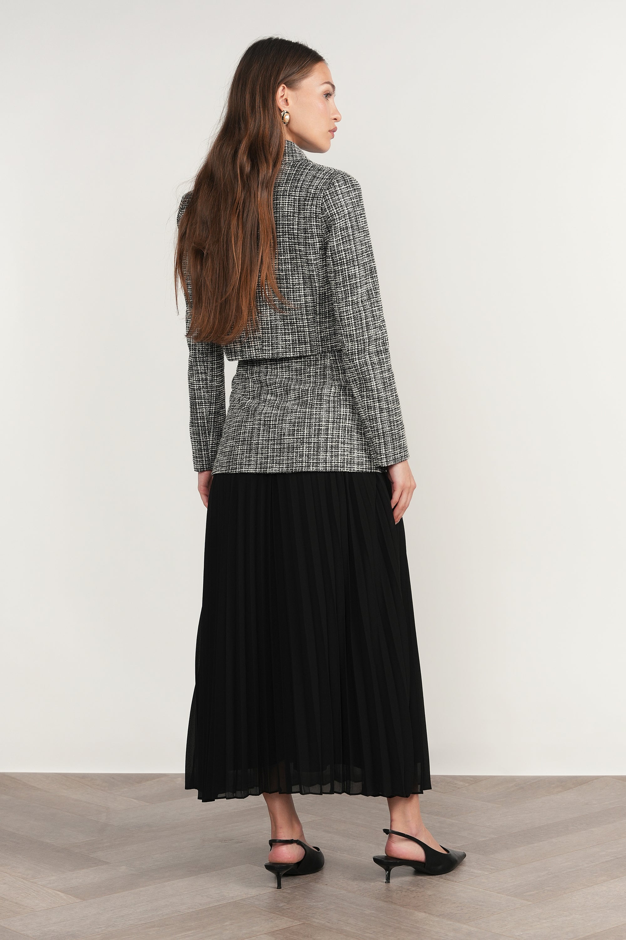 Kura Skirt in Black Plaid