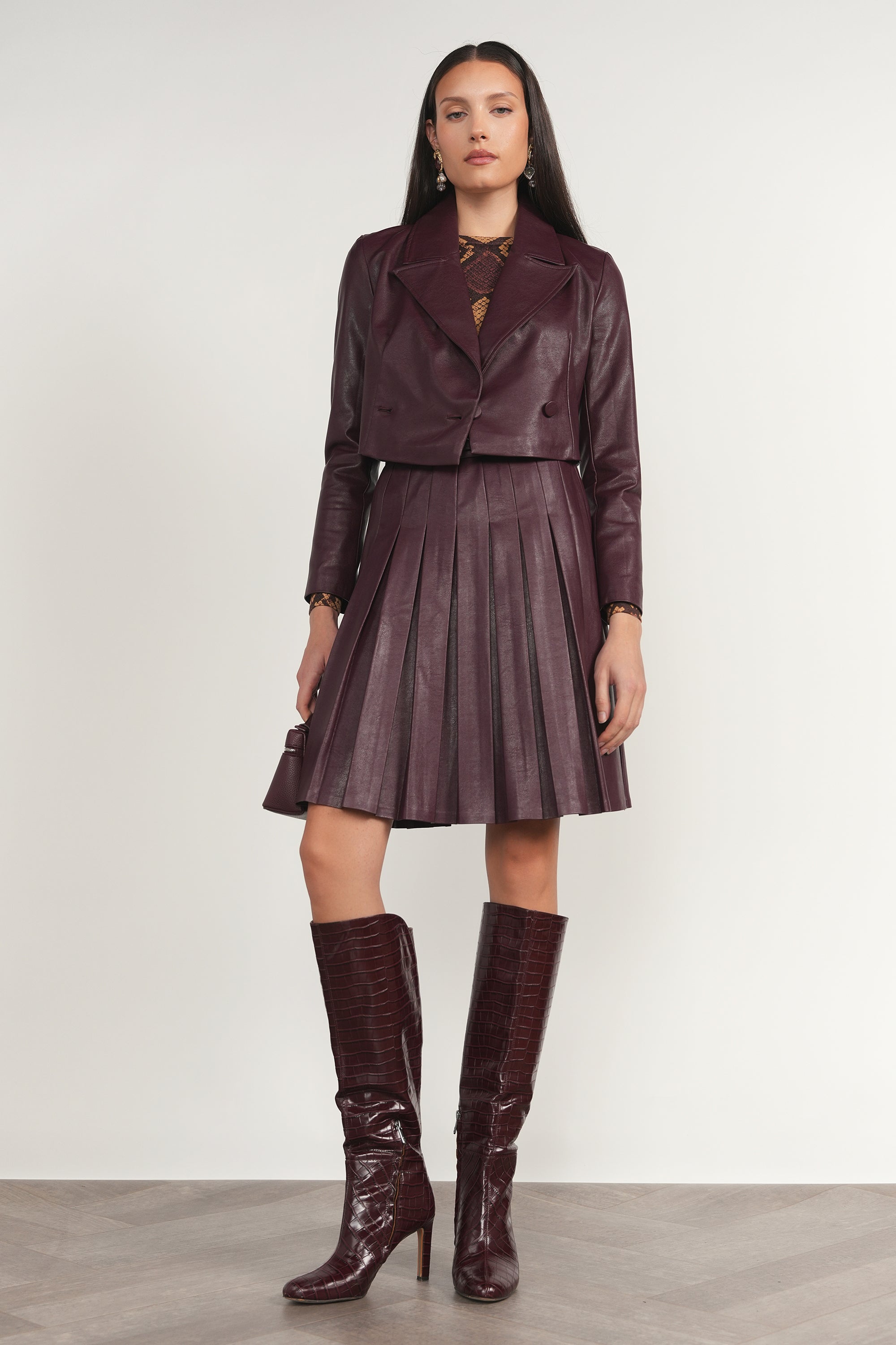 Yarra Skirt in Antique Berry