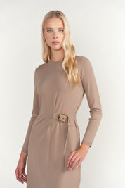 Morava Dress in Sandstone