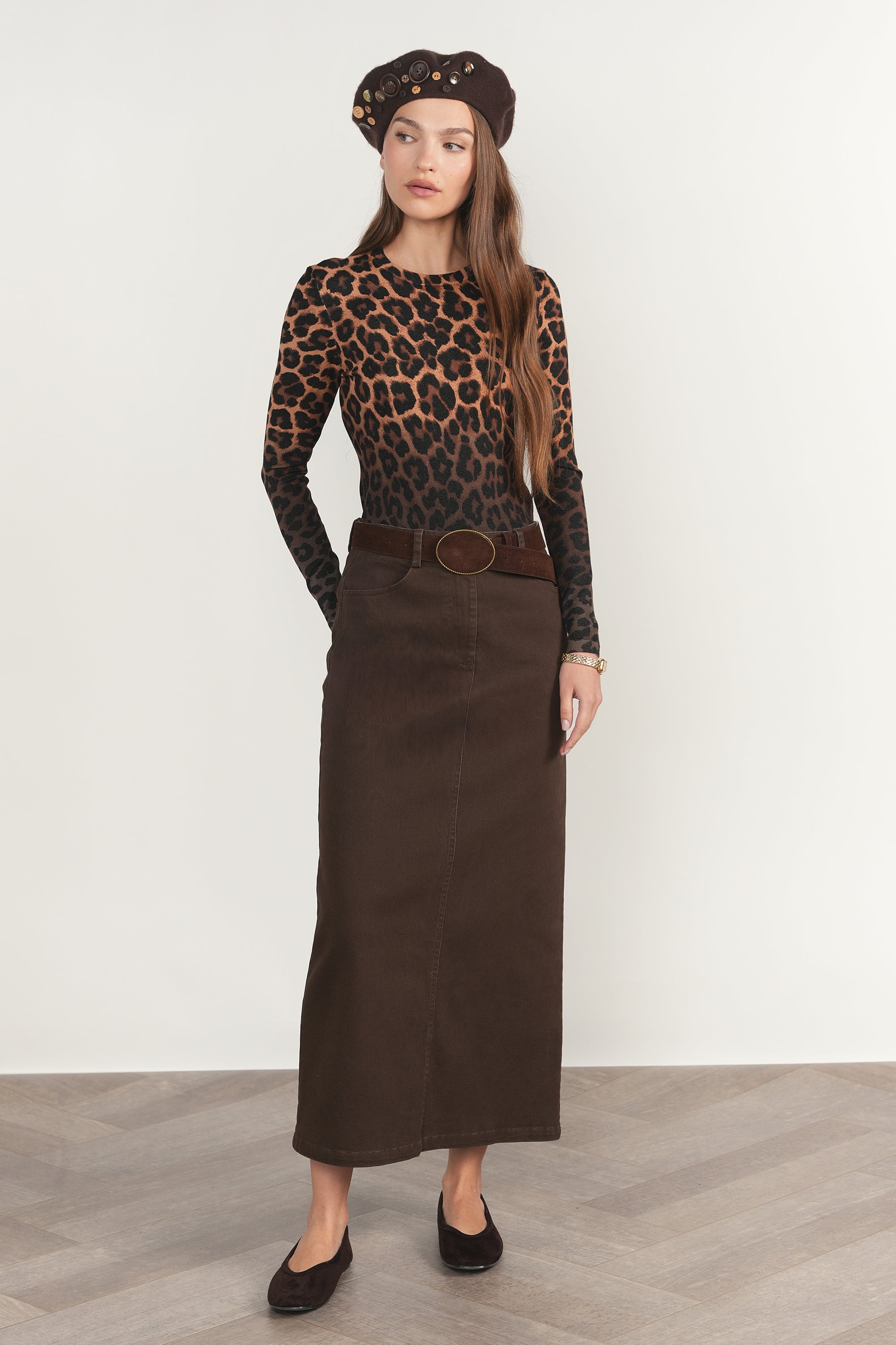 Elbe Skirt in Fudge