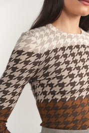 Kasai Sweater in Houndstooth