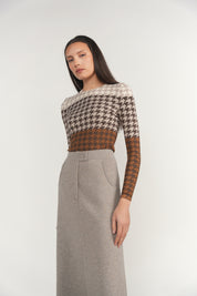 Kasai Sweater in Houndstooth