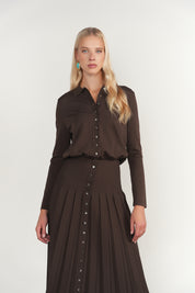 Maxi Infinity Dress in Fudge