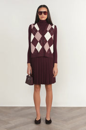 Infinity Skirt in Antique Berry