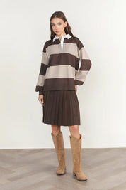Ness Sweater in Fudge / Bone