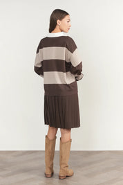 Ness Sweater in Fudge / Bone