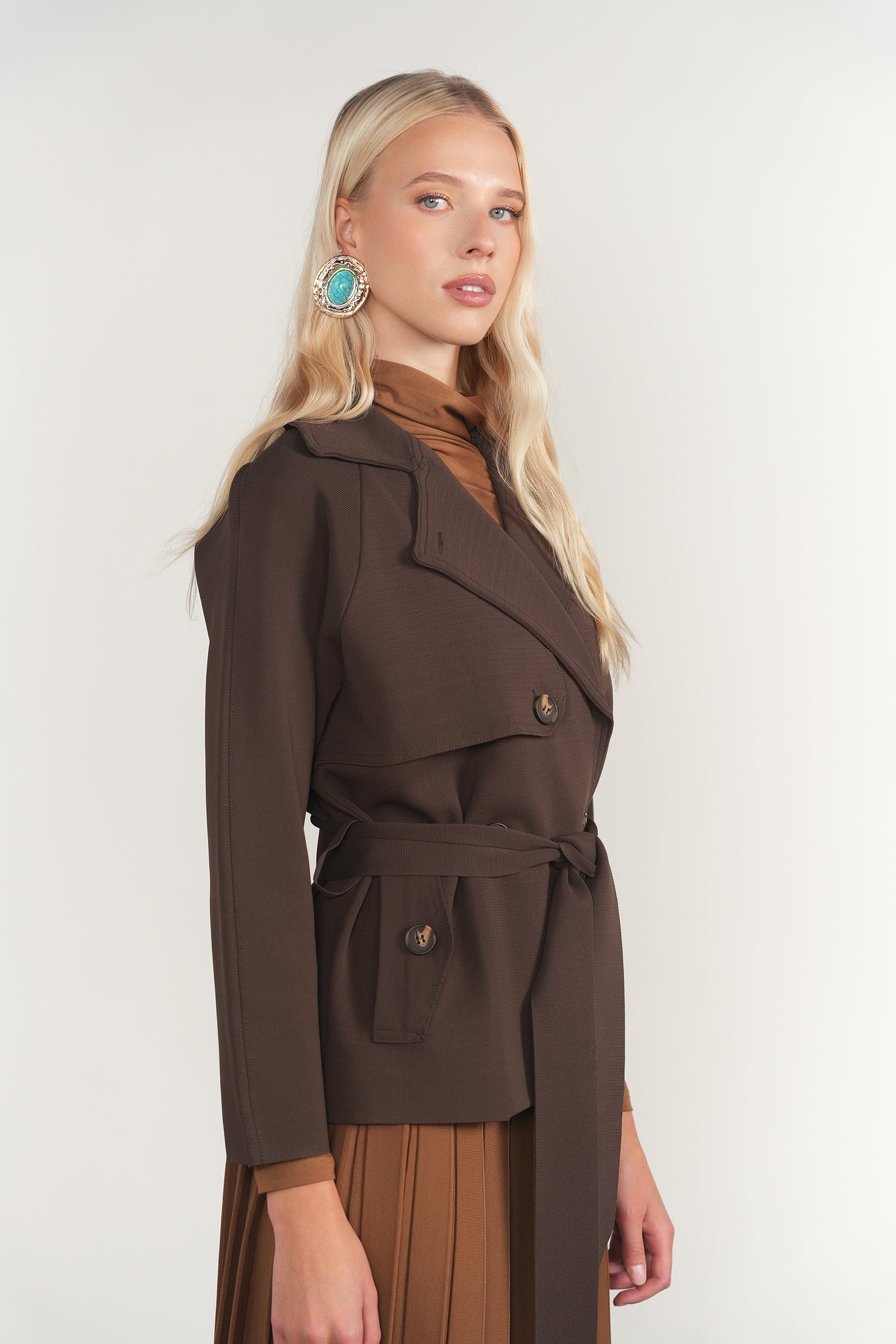 Garon Jacket in Fudge
