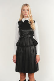 Cam Leather Top in Black