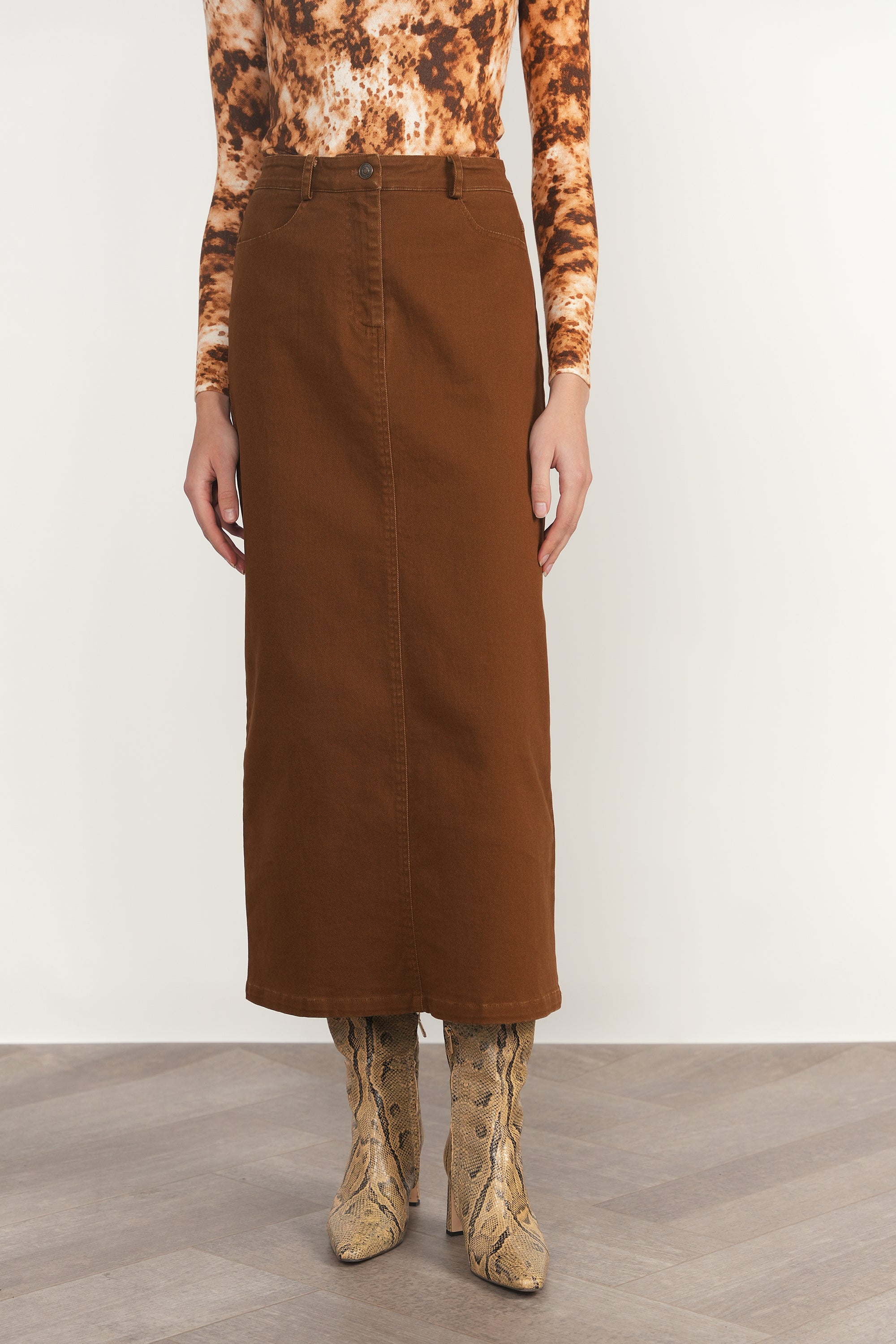 Elbe Skirt in Cinnamon
