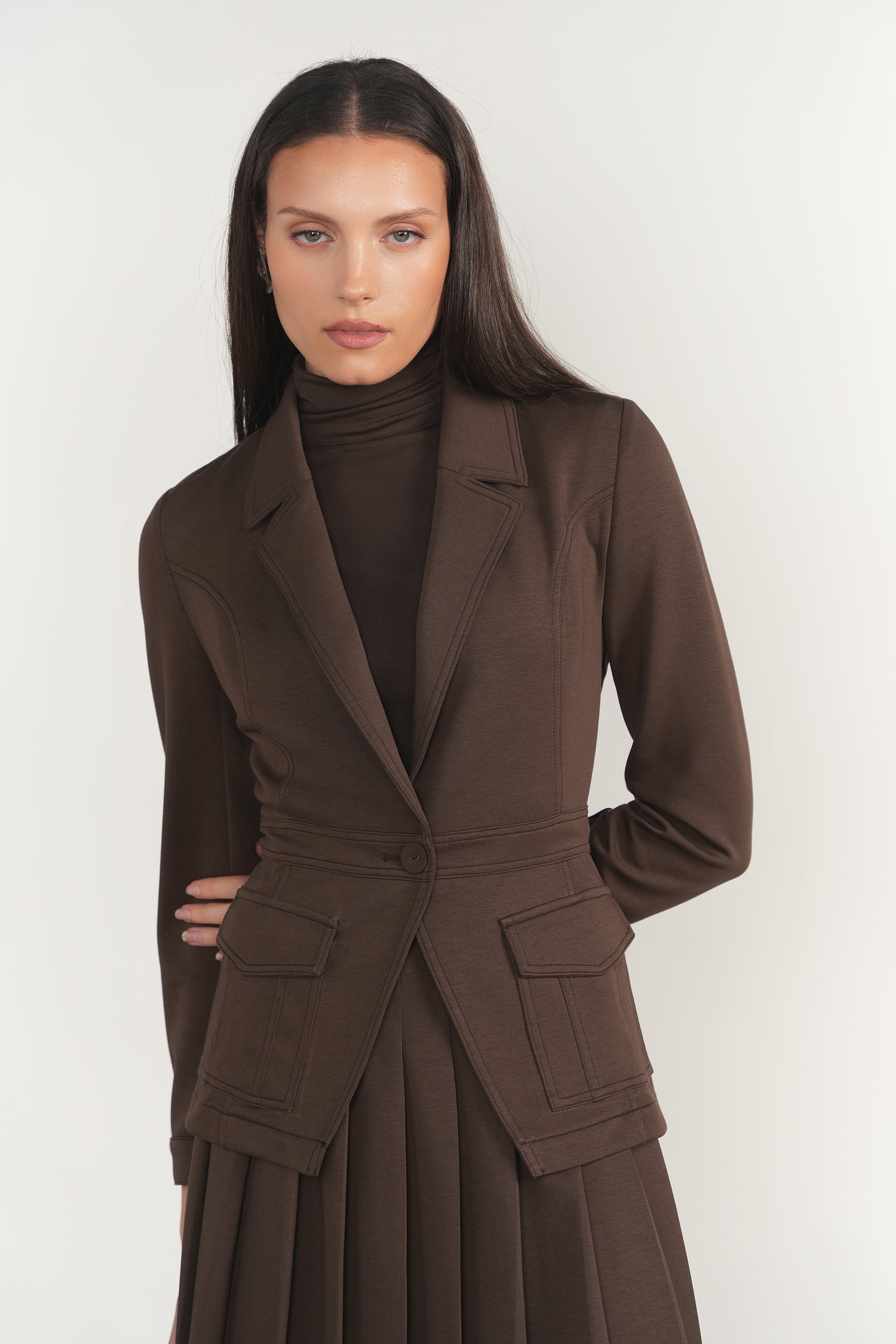 Sava Blazer in Fudge
