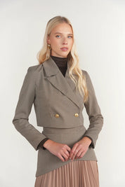 Kura Blazer in Gingham