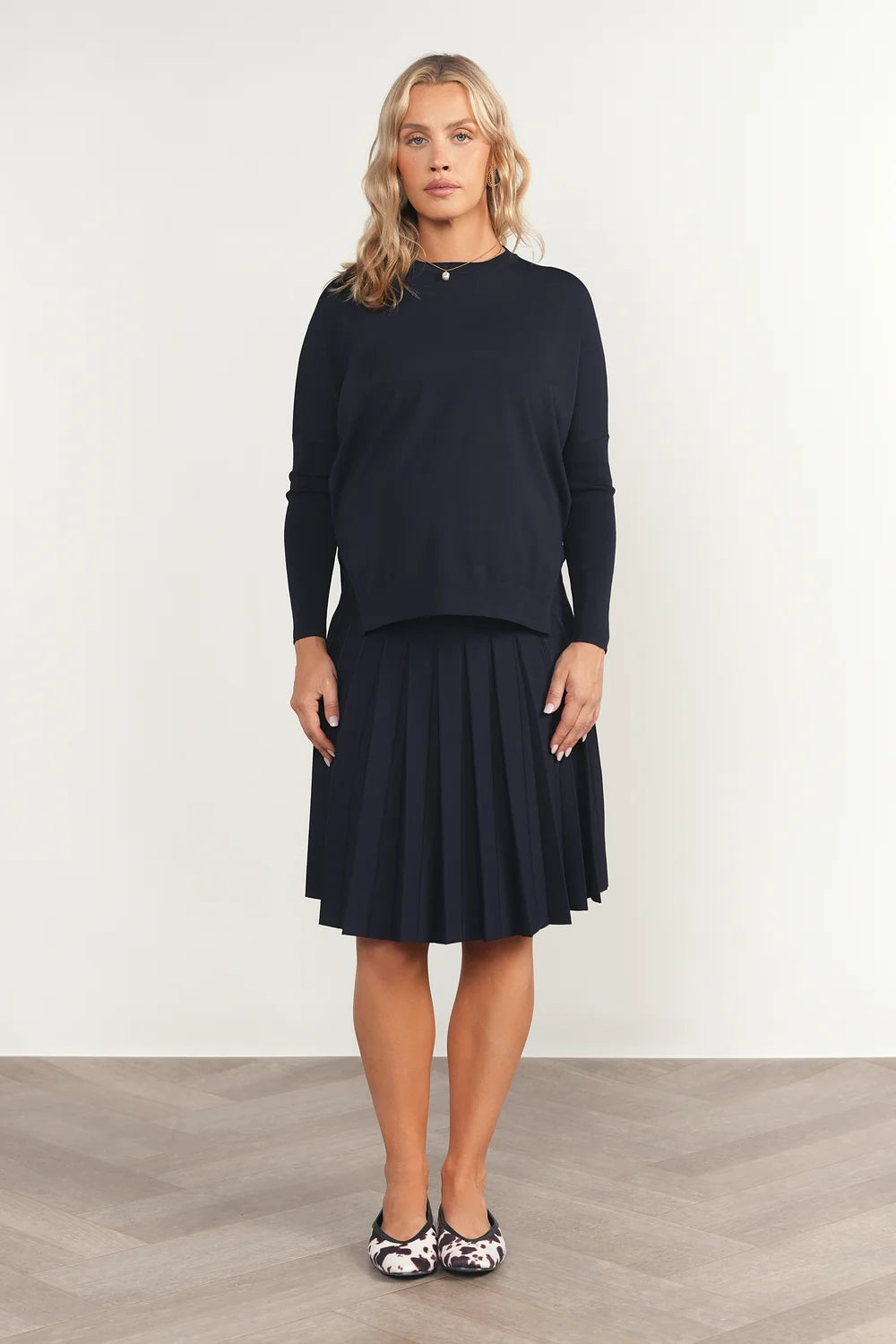 Montia Top in Deep Indigo Navy