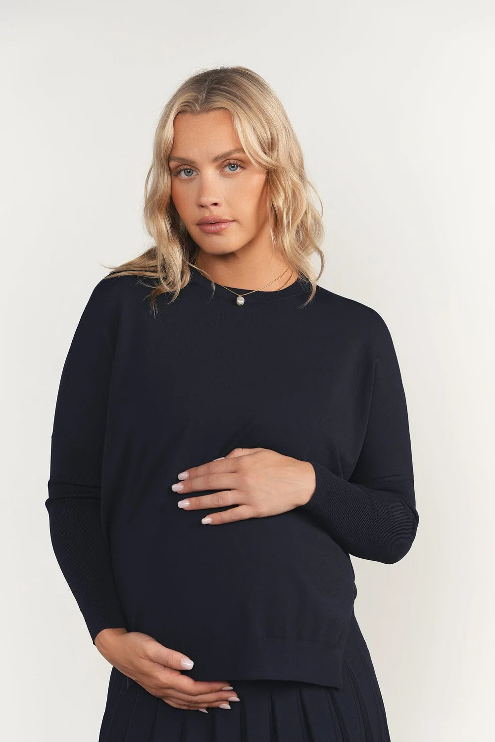 Montia Top in Deep Indigo Navy