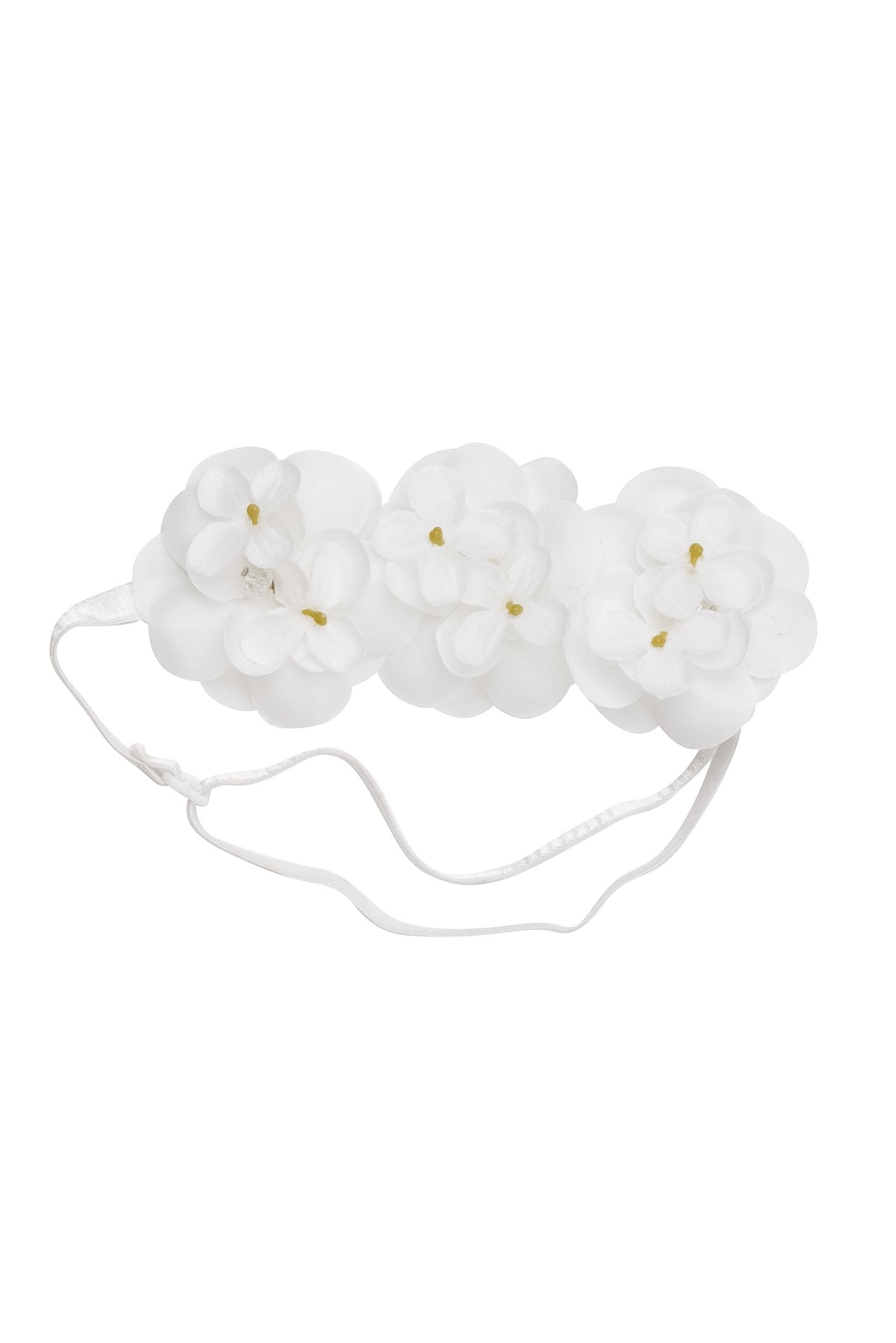 Floral Crown Baby Wrap - White