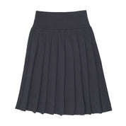 Black Varsity Pleated Skirt