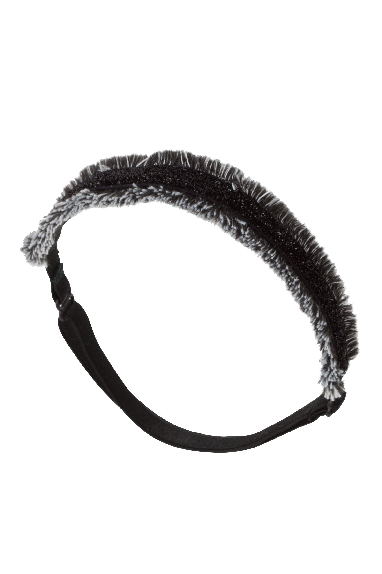 Flat Fringe Wrap - Black/White