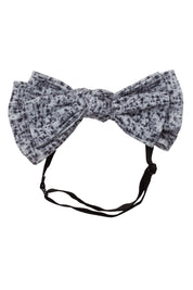 Floppy Velvet Wrap - Black/White Speckled - PROJECT 6, modest fashion