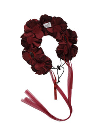 Floral Wreath Full - Burgundy - PROJECT 6, modest fashion