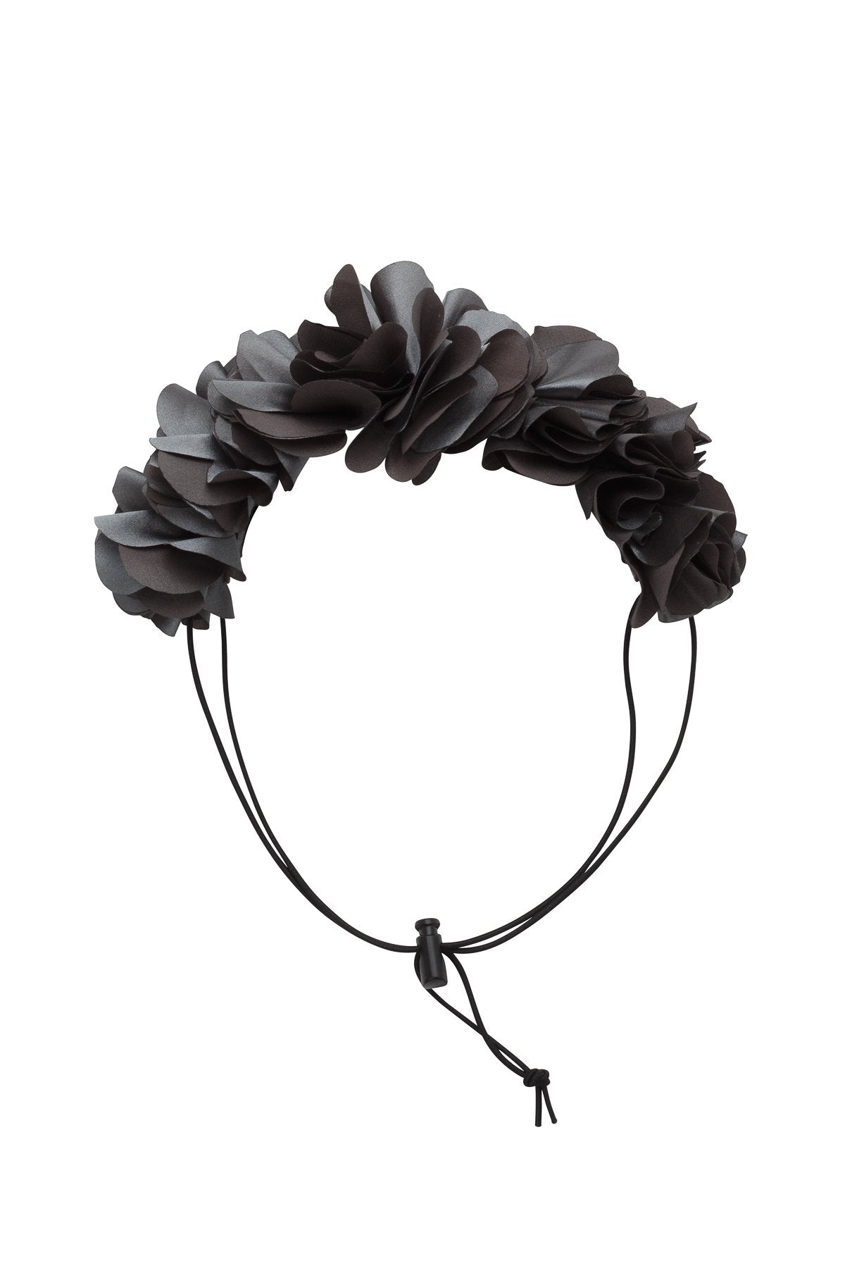 Floral Wreath Petit - Charcoal - PROJECT 6, modest fashion