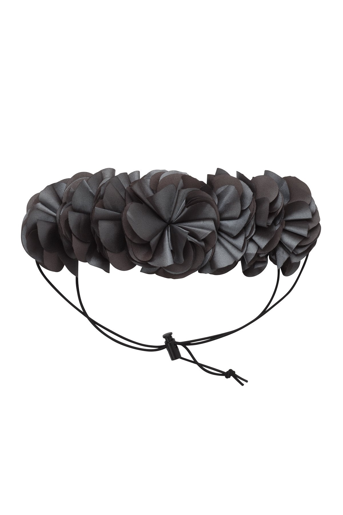 Floral Wreath Petit - Charcoal - PROJECT 6, modest fashion