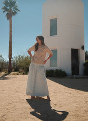 Washed Tencel Skirt