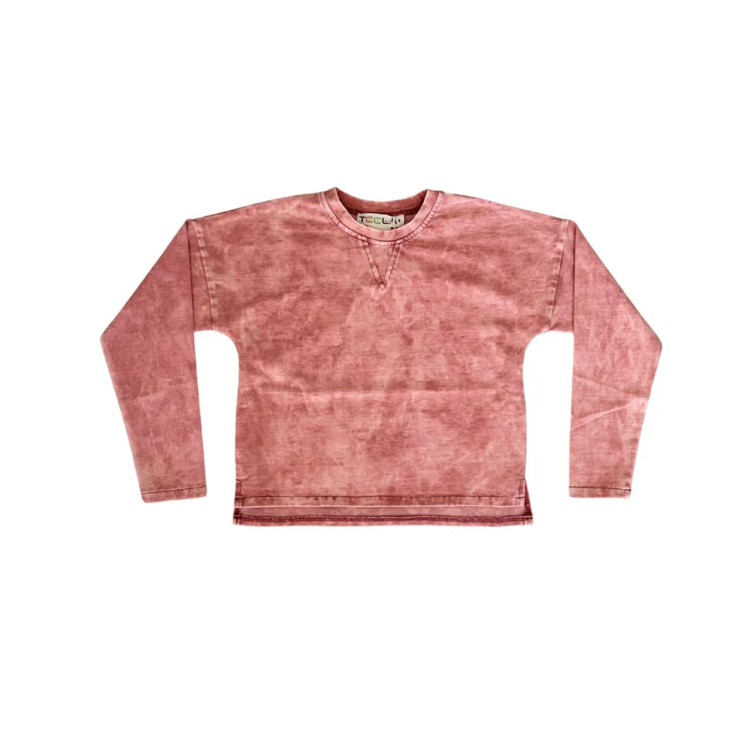 Mineral Wash Girls Top