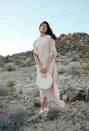 Linen Eyelet Dress