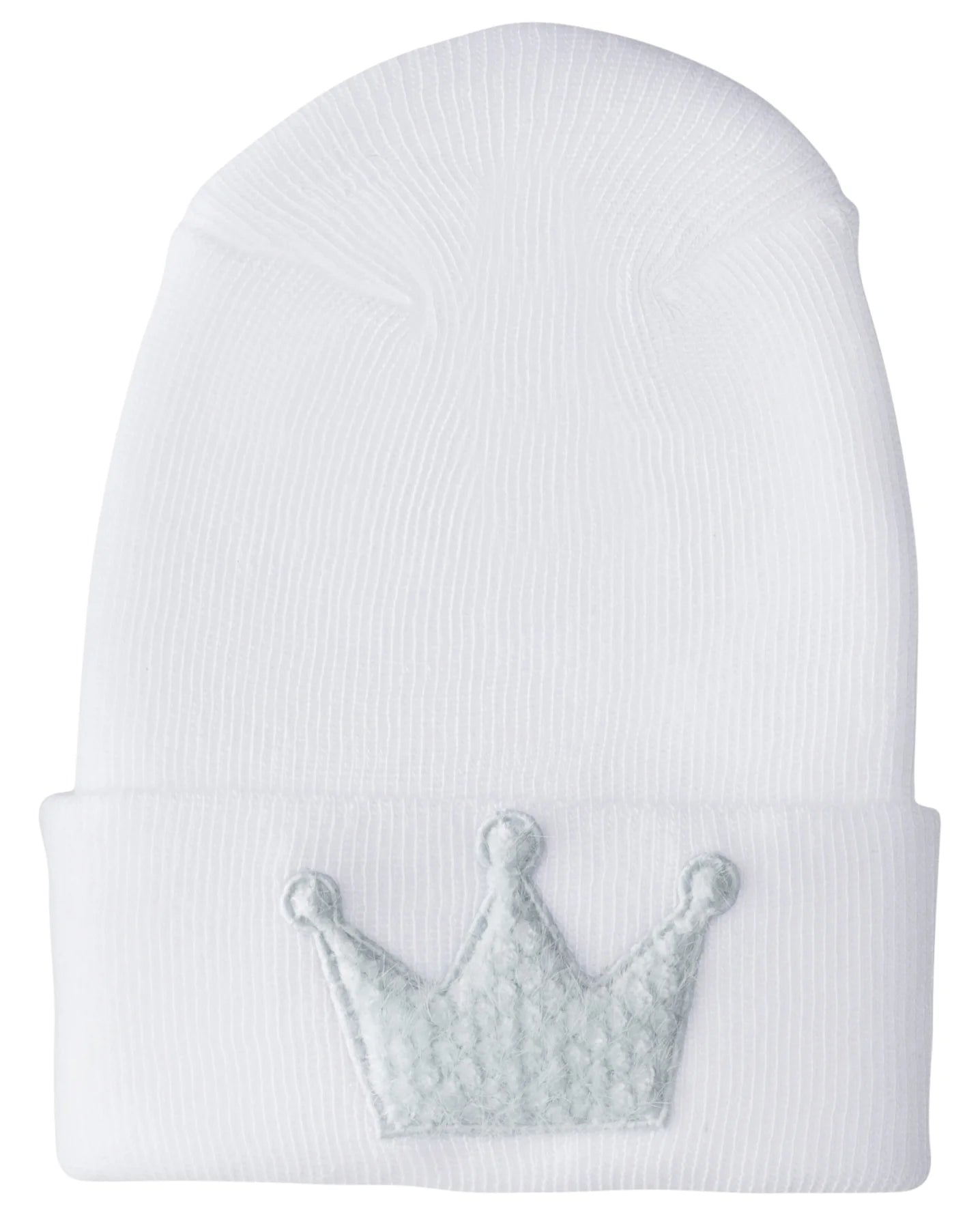 Boys Hospital Hat Fuzzy Misty Blue Crown