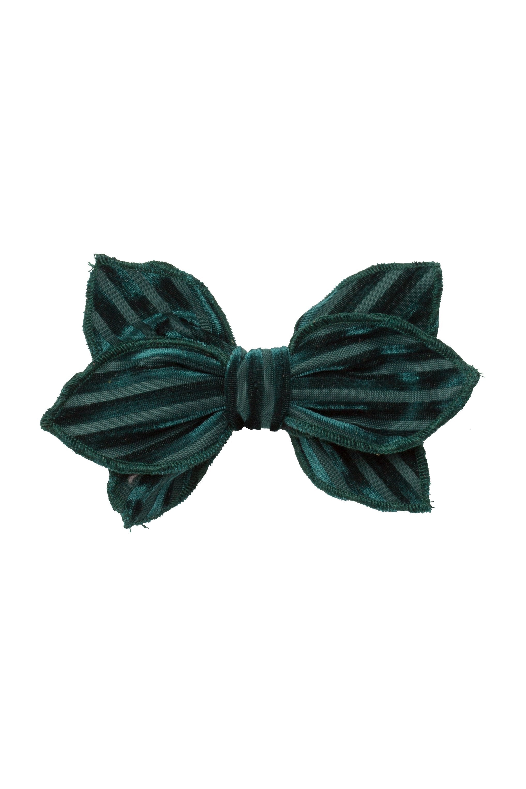 Growing_Orchid_Velvet_Stripe_Clip_-Hunter_Green_Velvet_Stripe-IMG_6653.jpg