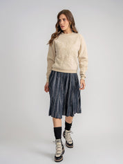 Teens Rope Embroidery Sweatshirt