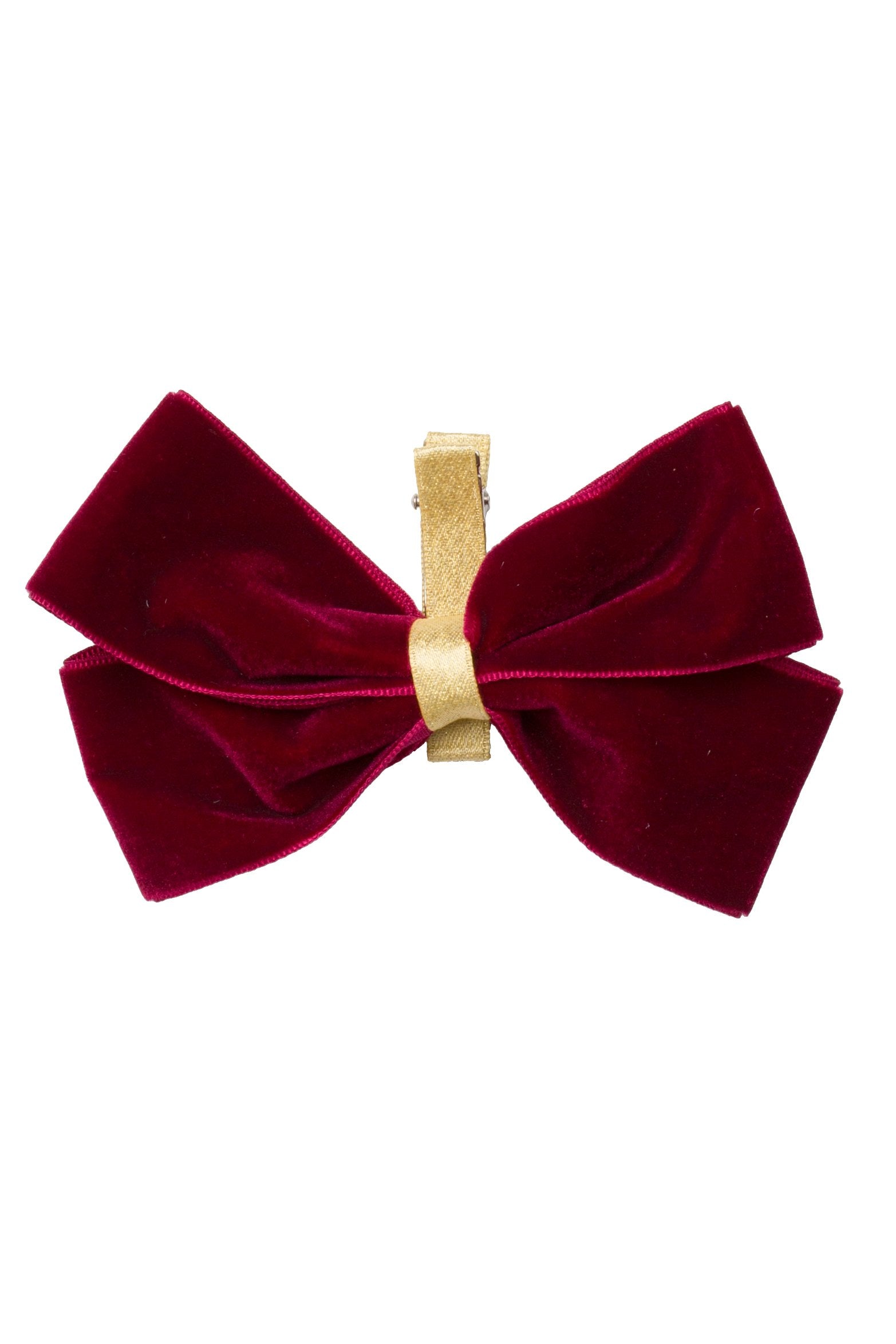 Heather Velvet Clip - Cranberry