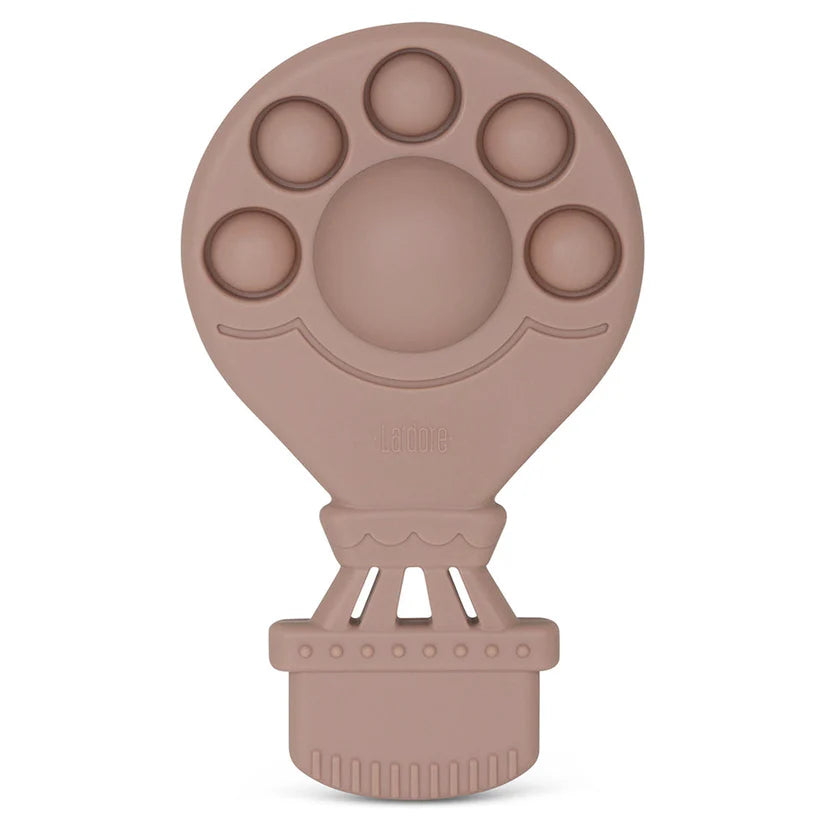 Silicone Poppin Rattle Balloon Mauve