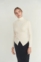 Cream V-Neck Sweater
