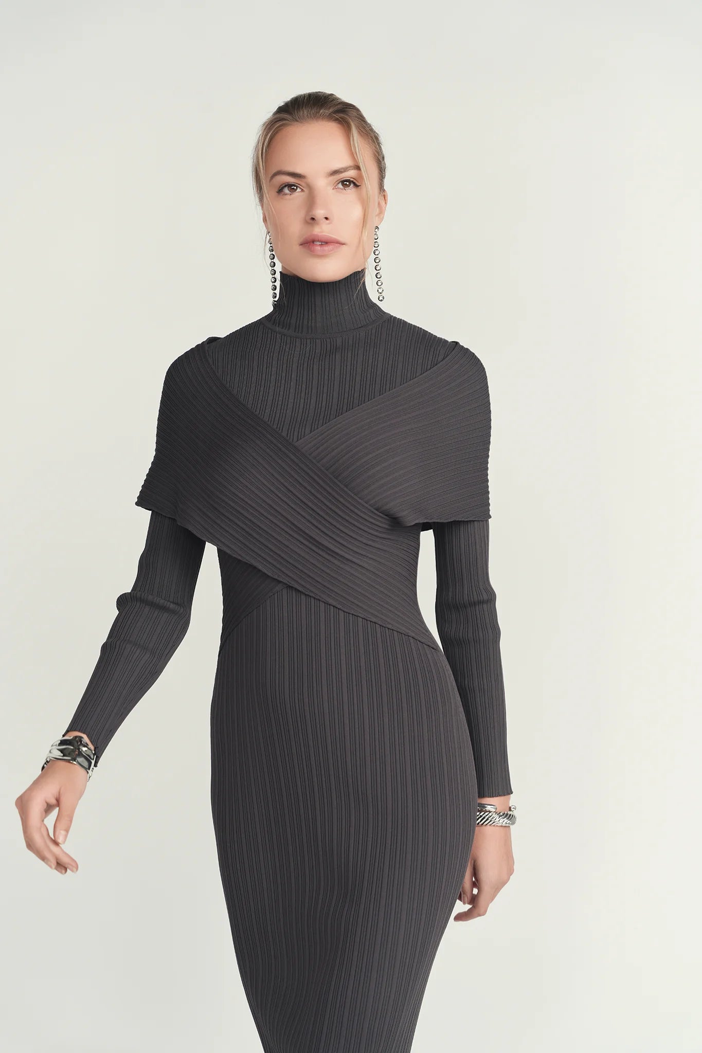 Crisscross Knit Maxi Dress