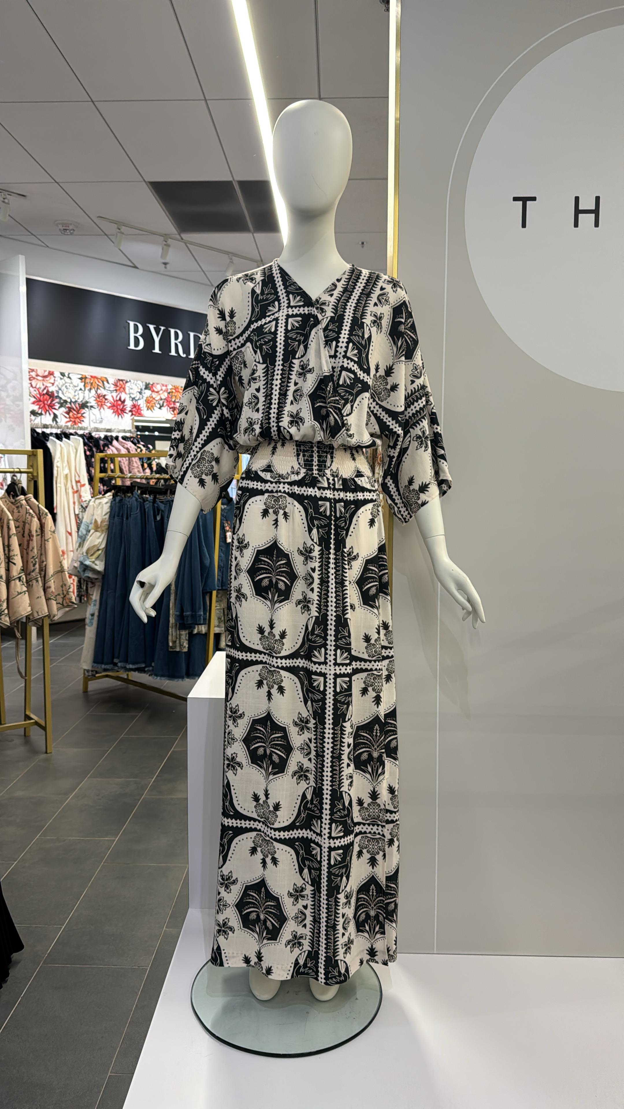 Smocked Wrap Dress