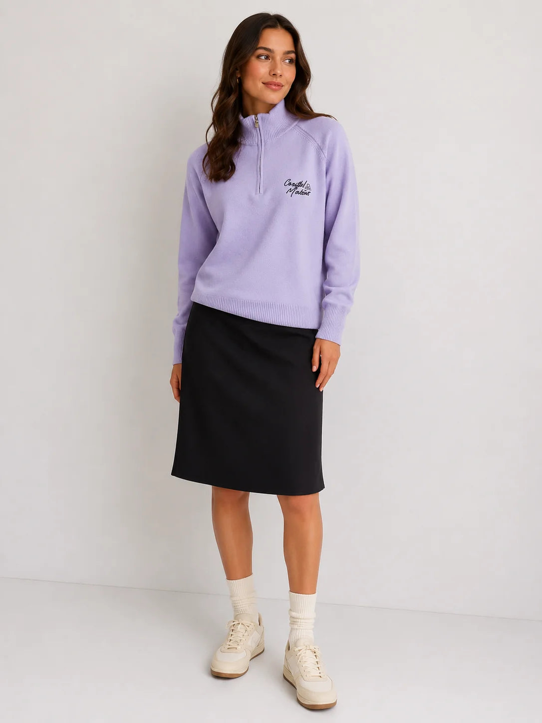 Short Slip Skirt - Black
