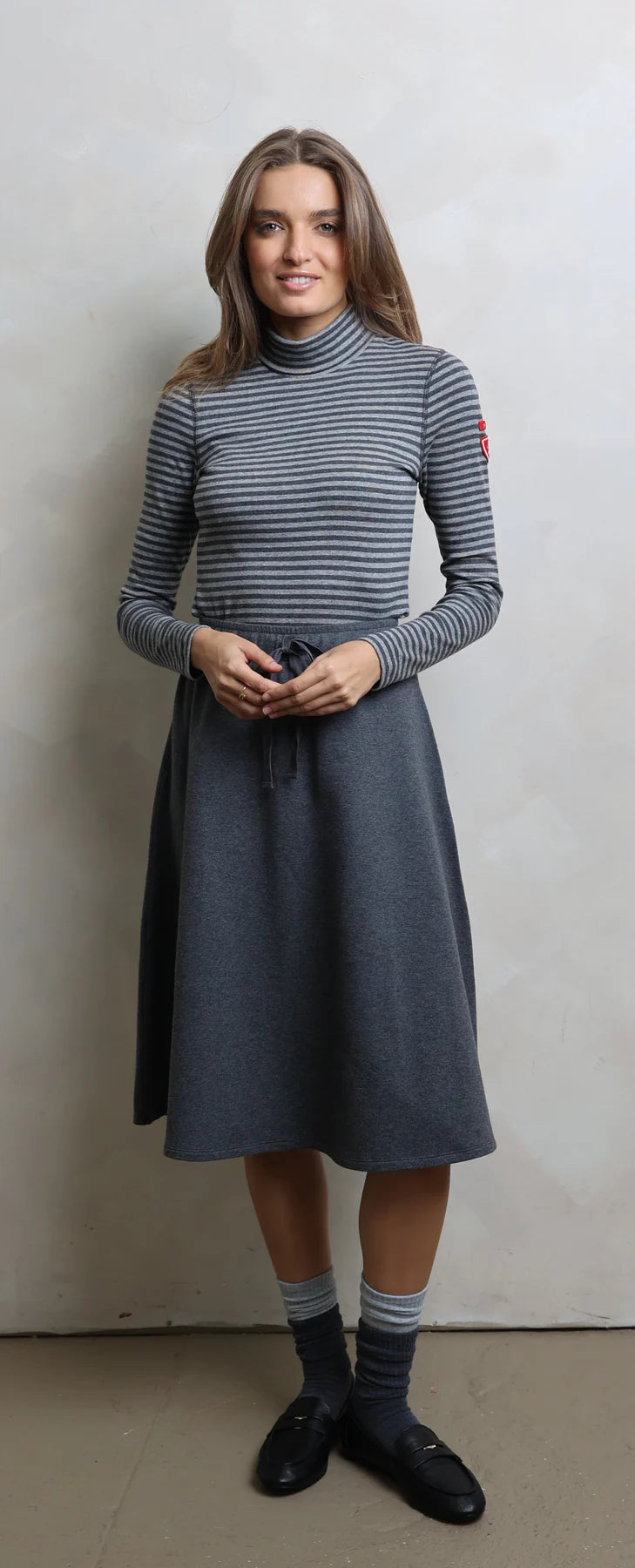 French Terry Drawstring Short Skirt