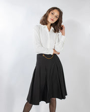 Chain Pleated Skirt