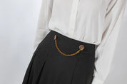 Chain Pleated Skirt