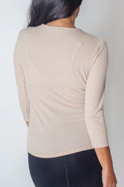 ROMI TEE 3/4 SLEEVES BEIGE