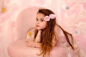 Ballroom Tapered Clip/Bowtie - Pink Organza